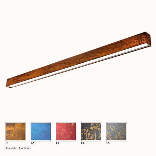 LAMPA INDUSTRIALNA Z EFEKTEM RDZY CORTEN